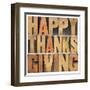 Happy Thanksgiving-PixelsAway-Framed Art Print