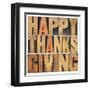 Happy Thanksgiving-PixelsAway-Framed Art Print