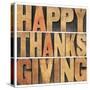 Happy Thanksgiving-PixelsAway-Stretched Canvas