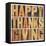 Happy Thanksgiving-PixelsAway-Framed Stretched Canvas