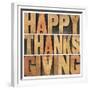 Happy Thanksgiving-PixelsAway-Framed Premium Giclee Print