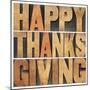 Happy Thanksgiving-PixelsAway-Mounted Premium Giclee Print