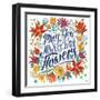Happy Thoughts IV White-Janelle Penner-Framed Art Print