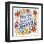 Happy Thoughts IV White-Janelle Penner-Framed Art Print