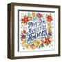 Happy Thoughts IV White-Janelle Penner-Framed Art Print