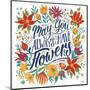 Happy Thoughts IV White-Janelle Penner-Mounted Art Print