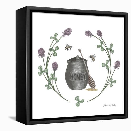 Happy to Bee Home IV-Sara Zieve Miller-Framed Stretched Canvas