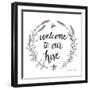 Happy to Bee Home Words II-Sara Zieve Miller-Framed Art Print