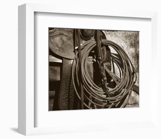 Happy Trails (sepia)-Barry Hart-Framed Art Print