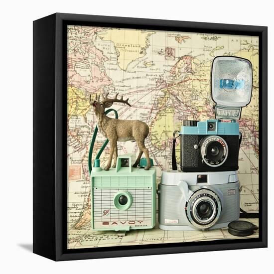 Happy Travels-Susannah Tucker-Framed Stretched Canvas