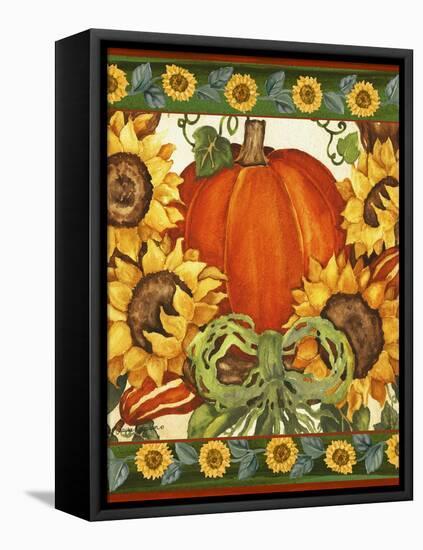 Happy Turkey Day-Laurie Korsgaden-Framed Stretched Canvas