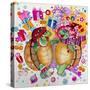 Happy Turtles-Oxana Zaiko-Stretched Canvas