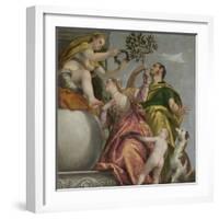 Happy Union (From: Four Allegories of Lov), Ca. 1575-Paolo Veronese-Framed Giclee Print