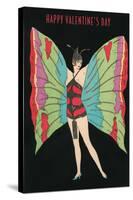 Happy Valentine's Day, Butterfly Woman-null-Stretched Canvas