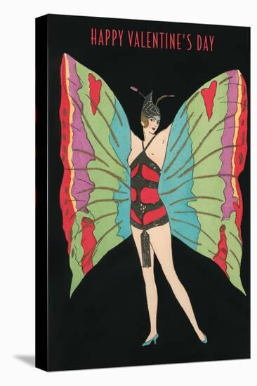 Happy Valentine's Day, Butterfly Woman-null-Stretched Canvas