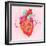 Happy Valentine's Day Card with Heart-karnoff-Framed Art Print