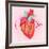 Happy Valentine's Day Card with Heart-karnoff-Framed Art Print