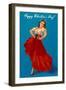 Happy Valentine's Day, Flamenco Dancer-null-Framed Art Print