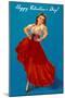 Happy Valentine's Day, Flamenco Dancer-null-Mounted Art Print