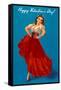 Happy Valentine's Day, Flamenco Dancer-null-Framed Stretched Canvas