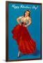 Happy Valentine's Day, Flamenco Dancer-null-Framed Art Print