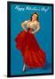 Happy Valentine's Day, Flamenco Dancer-null-Framed Art Print