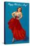 Happy Valentine's Day, Flamenco Dancer-null-Stretched Canvas