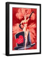 Happy Valentine's Day, Showgirl-null-Framed Art Print