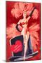 Happy Valentine's Day, Showgirl-null-Mounted Art Print