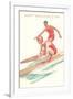 Happy Valentine's Day, Surfing Couple-null-Framed Art Print