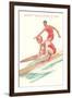 Happy Valentine's Day, Surfing Couple-null-Framed Art Print