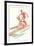 Happy Valentine's Day, Surfing Couple-null-Framed Art Print