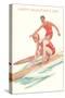 Happy Valentine's Day, Surfing Couple-null-Stretched Canvas