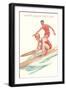 Happy Valentine's Day, Surfing Couple-null-Framed Art Print