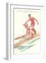 Happy Valentine's Day, Surfing Couple-null-Framed Art Print