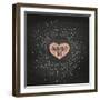 Happy Valentine's Day-foxysgraphic-Framed Art Print