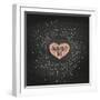 Happy Valentine's Day-foxysgraphic-Framed Art Print