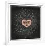 Happy Valentine's Day-foxysgraphic-Framed Art Print