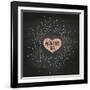 Happy Valentine's Day-foxysgraphic-Framed Art Print