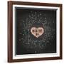 Happy Valentine's Day-foxysgraphic-Framed Art Print