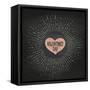 Happy Valentine's Day-foxysgraphic-Framed Stretched Canvas
