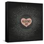 Happy Valentine's Day-foxysgraphic-Framed Stretched Canvas