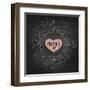 Happy Valentine's Day-foxysgraphic-Framed Art Print