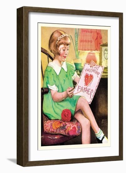 Happy Valentine's Father-null-Framed Art Print