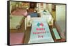 Happy Valentines Day, Mattress Store-null-Framed Stretched Canvas