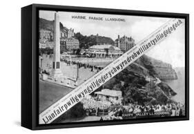 Happy Valley and Marine Parade, Llandudno, 20th Century-E Dennis-Framed Stretched Canvas