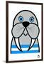 Happy Walrus, 2021-Jane Foster-Framed Premium Giclee Print