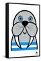 Happy Walrus, 2021-Jane Foster-Framed Stretched Canvas