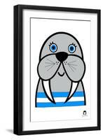 Happy Walrus-Jane Foster-Framed Art Print