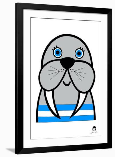 Happy Walrus-Jane Foster-Framed Art Print